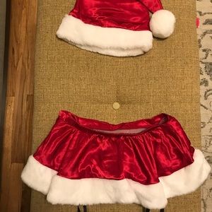 Victoria’s Secret Santa hat and skirt